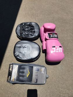 Boxing workout equipment.