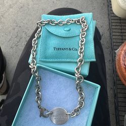 Authentic Tiffany & Co. “Please Return to Tiffany” sterling silver necklace