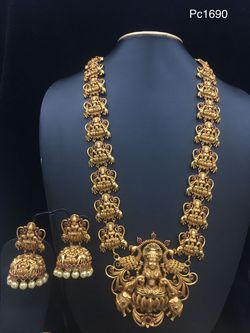 Womens Bridal Gold Plated Necklace