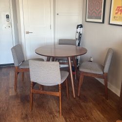Article Dining Table And 4 Chairs