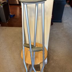 Crutches Height Adjustable 5’2”  To 5’10”