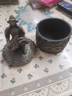 Samurai Warrior Decorative Trinket Box