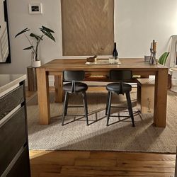 Crate & barrel Solid Oak Dining table