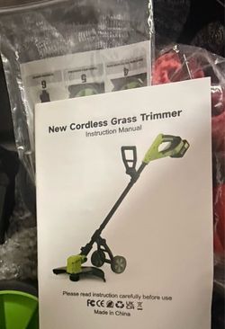 New cordless weed eater