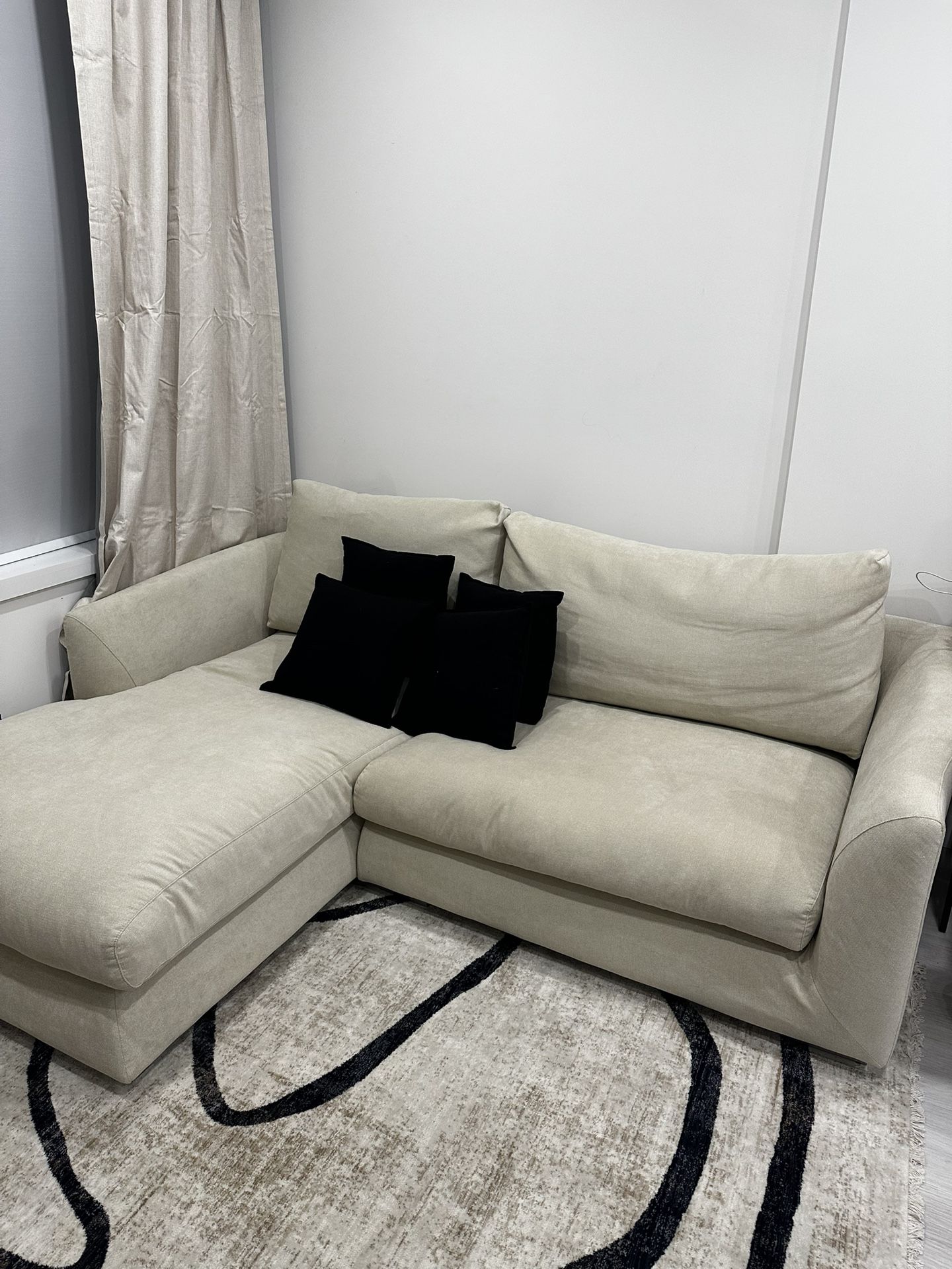 Feather Valyou 88inch L Shape Sectional Couch