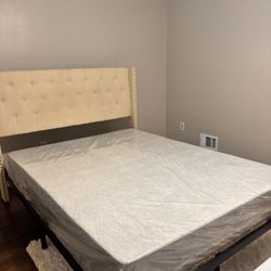 Queen Bed With Box Spring AND mattress