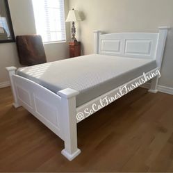 Full Bed And Memory Foam Mattress 
