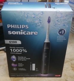 Philips Sonicare 6100 Rechargeable Electric Toothbrush with Travel Case . NEW . F(contact info removed)6