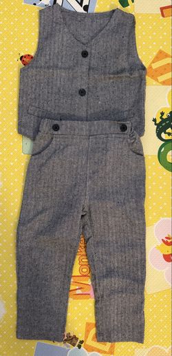 2 piece vest + dress pants (2T)