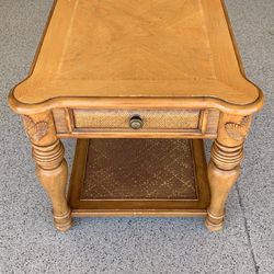 Broyhill Oak Side Table