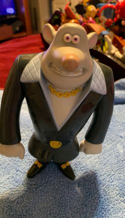 MCDONALDS TOY - AARDMAN FLUSHED AWAY 6 WHITEY THE RAT FIGURE 2006 by McDonald's