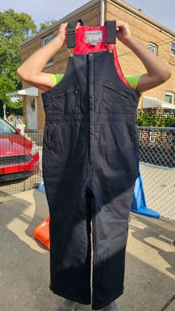 SteelGuard insulated work overalls, size 2XL, black.