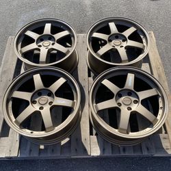 Ray Style Bronze Wheels 18" x 8.5J 5x112 ET42 CB73.1 – Brand New, Never Mounted