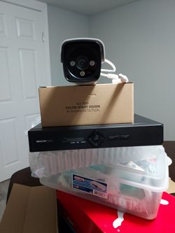 Dragon Touch High Definition Network Video Recorder Kit. 3mp Wireless Security Cam Waterproof  No Hard Disk... New NEVER Used.