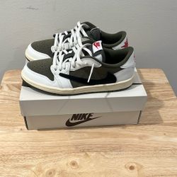 Travis Scott X Nike, Reverse Olive Green Low, Boys Size 3 