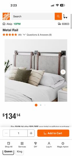 Nathan James Harlow Twin Upholstered Headboard