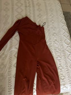 Brown Flare Jumpsuit