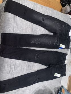 H&M Men Black Ripped Jeans 