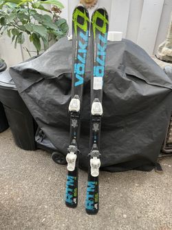 130cm volkl rtm skis sharpened and waxed