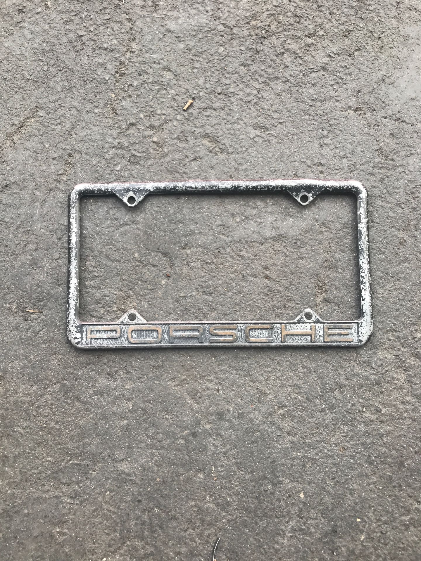Porsche license plate frame