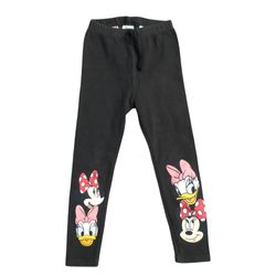 Zara Gray Ribbed Disney Minnie Mouse & Daisy Girls Leggings Size 4-5 Years NWOT