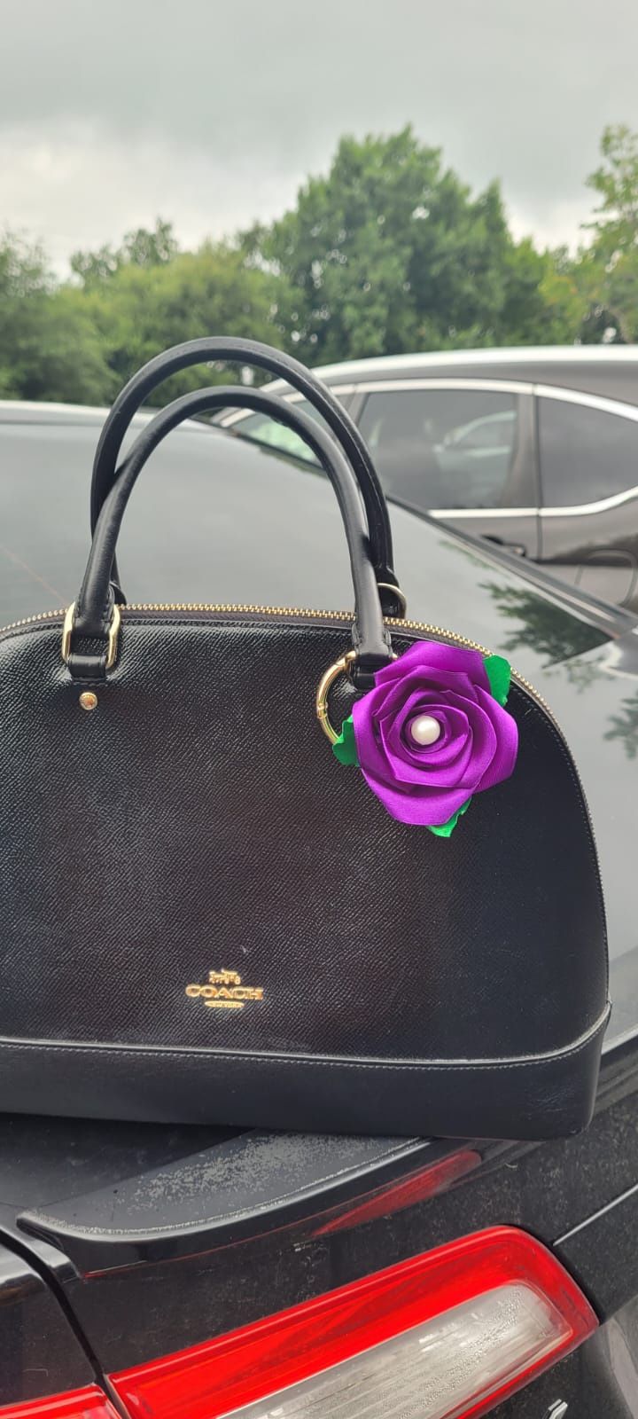 Llavero Para Carteras De Rosa Eterna - eternal rose bag keychain