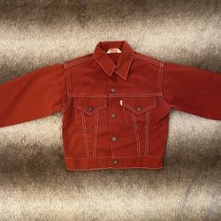 Kids LEVI’S Jean jacket - brick red - size 8 / medium