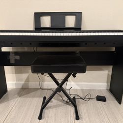 Yamaha P-45 88-Key Weighted Digital Piano w/ Stand, Pedal & Power Adapter
