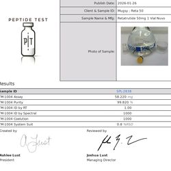 Peptides- retatrutide and more