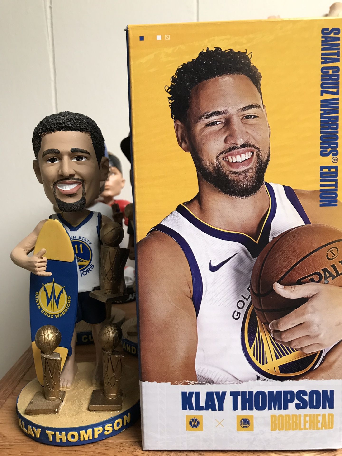 Warriors Klay Thompson Santa Cruz version bobblehead SGA