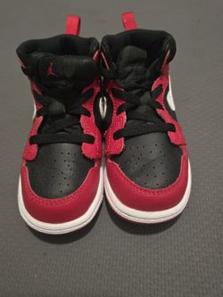 Red & Black Jordan Toddler Tennis Shoe