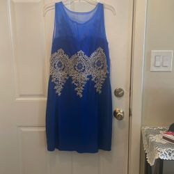 New Blue Size L Party Dress