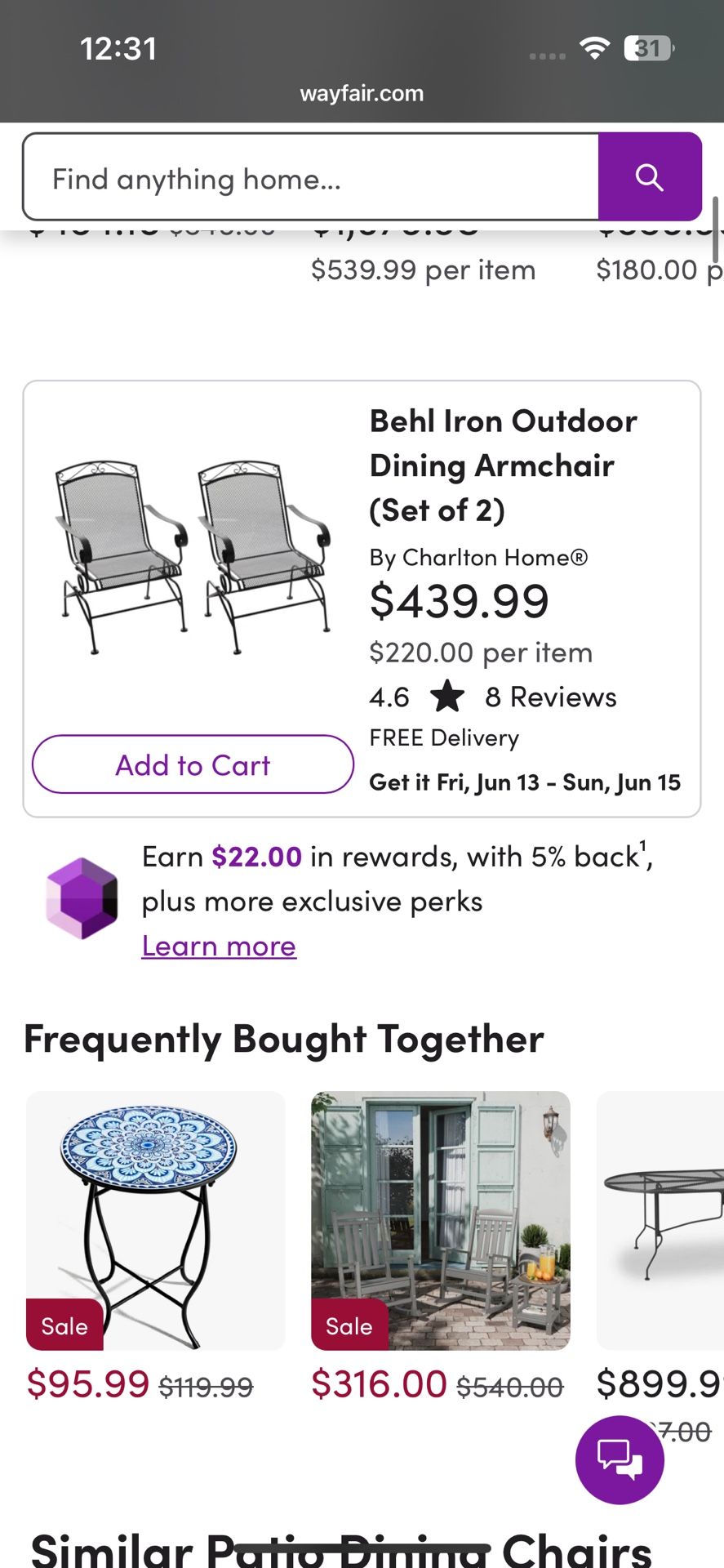 Antique Patio Wrought Iron Chairs