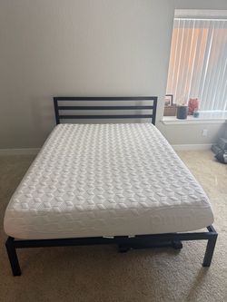 Purple Mattress bed and frame Queen size