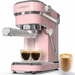 Pink espresso machine