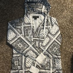 Bandana Covered Windbreaker (Black/White) G-net Made