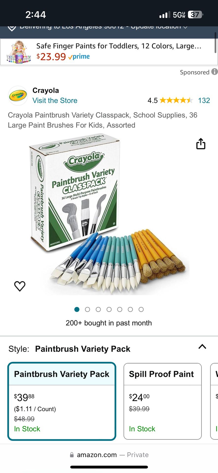 Crayola Paintbrushes 36