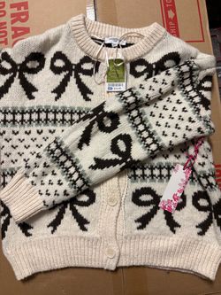 Coquetee bow cardigan