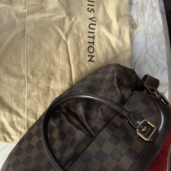 Louis Vuitton Damier Ebene Coated Canvas  Bag 