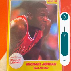 1984 Jordan All-star 1985 crunch much card No.4