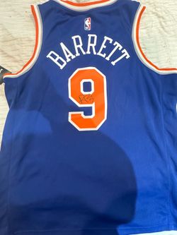 RJ Barrett Autographed Knicks Jersey