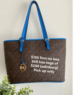New with tags Michael kors tote $195 firm edinburg pick up