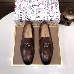 Dolce Gabbana Men’s Leather Shoes With Box 2026 New