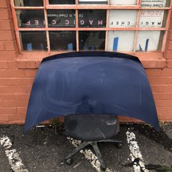 Blue Honda Civic 2007 Hood