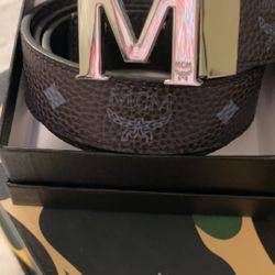 Black And Tan Mcm Belt