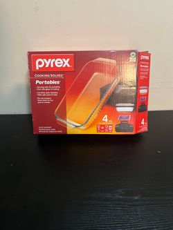 NEW Pyrex 9x13 Glass Baking Dish with Lid, Carrier & Hot/Cold Pack – $40 OBO