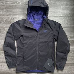 Arc’teryx Atom Hoody – Black/Soul/Electra  Size S
