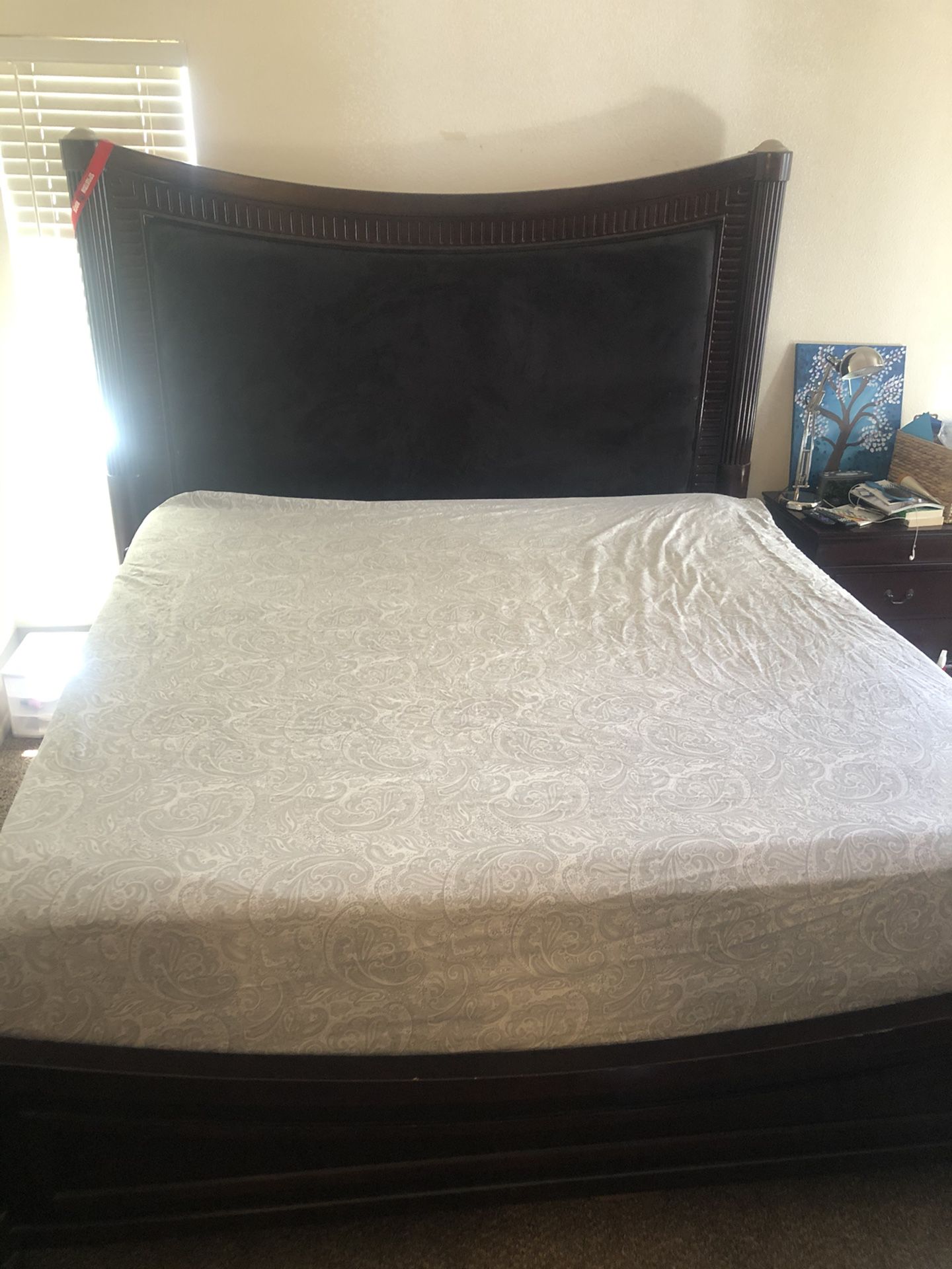 Eastern king bed frame- moving soon, will consider all offers