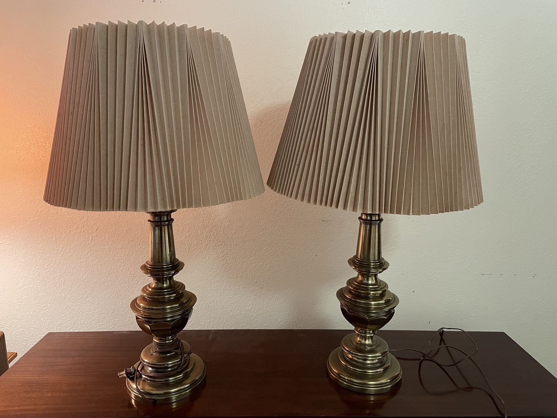 Stiffel Brass lamps