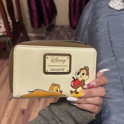 Chip N Dale Zip Loungefly Wallet 
